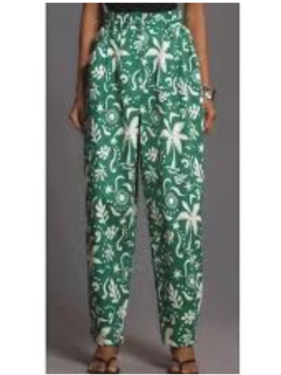 Brand New by Anthropologie Corey Lynn Carter Paperbag Barrel Pants - Picture 1 of 8